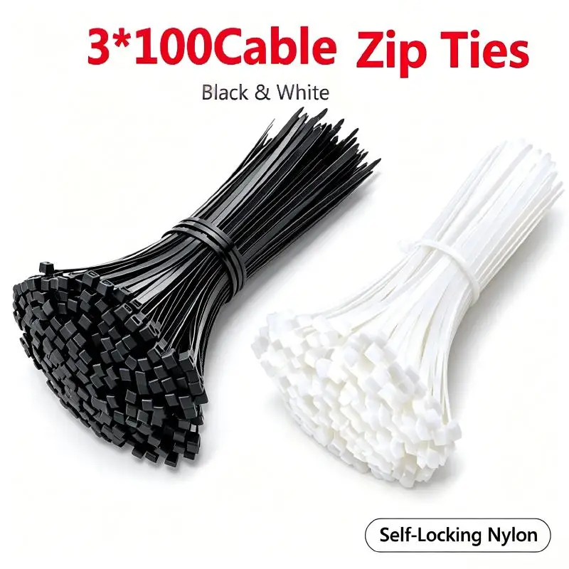 Cable Zip Ties Heavy Duty Self Locking Nylon Wire Ties Multi Size Cable Management for Home Office  Electrical Organization