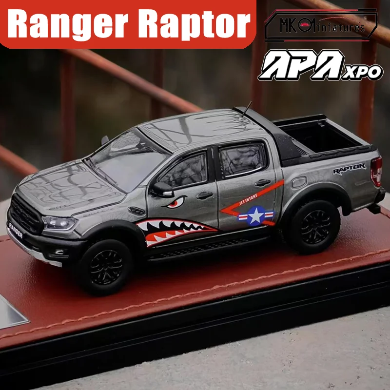 

MK 1/64 Ford Ranger Raptor Alloy Motor Vehicle Toy Die-casting Metal Model Collection Boy Christmas Gifts