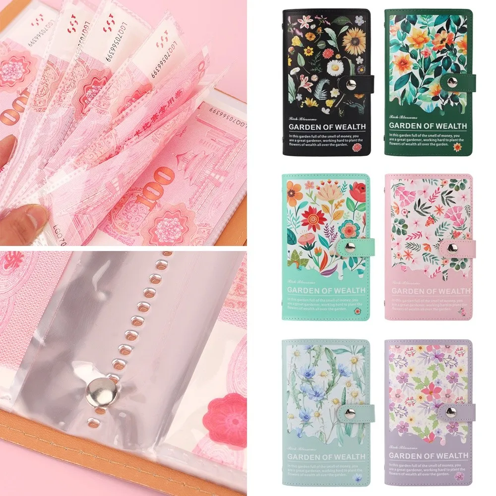 100 envelopes para economia de dinheiro Challeng PU multifuncional mini fichário desafio para economizar dinheiro reutilizável