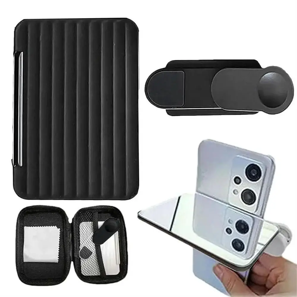 Horizontal vertical smartphone câmera espelho reflexão tiro telefone móvel reflexão clipe selfie refletor