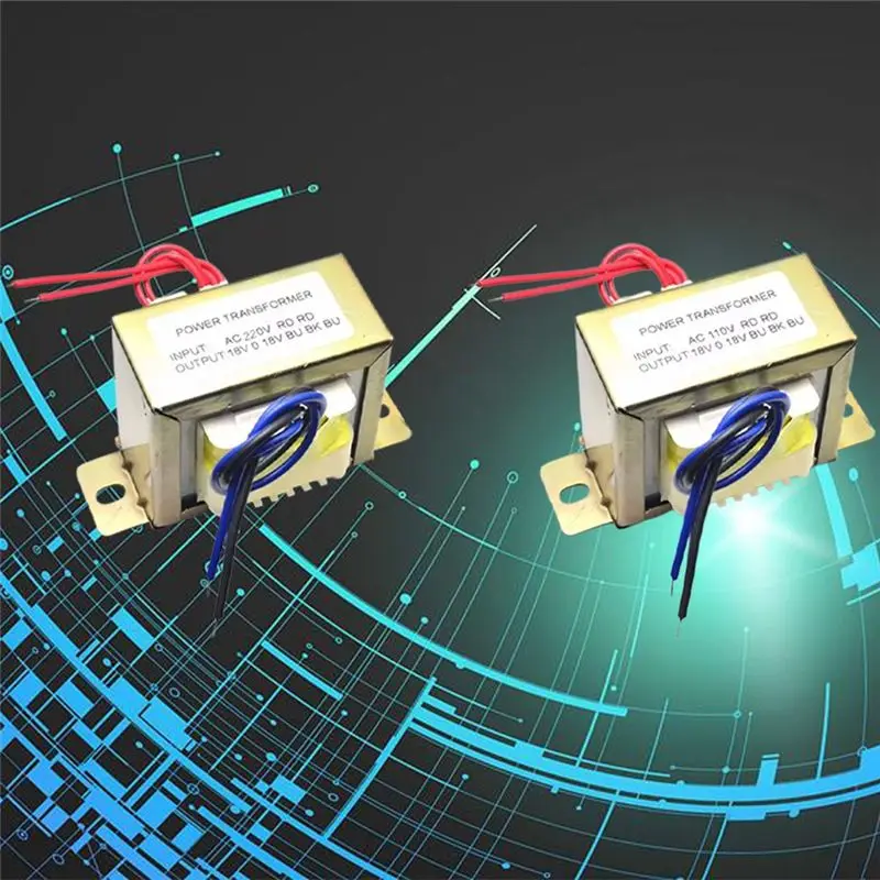 A75Q-Power Transformer Dual AC 18V 50W EI Transformer In Optional For Preamplifier 2.1 Amplifier Tone Board A