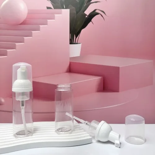 Imagen 2 del producto 20/30/50Pc 60ml botella con bomba de espuma de plástico recargable botella vacía para pestañas faciales botella cosmética limpiador dispensador de jabón botella de espuma