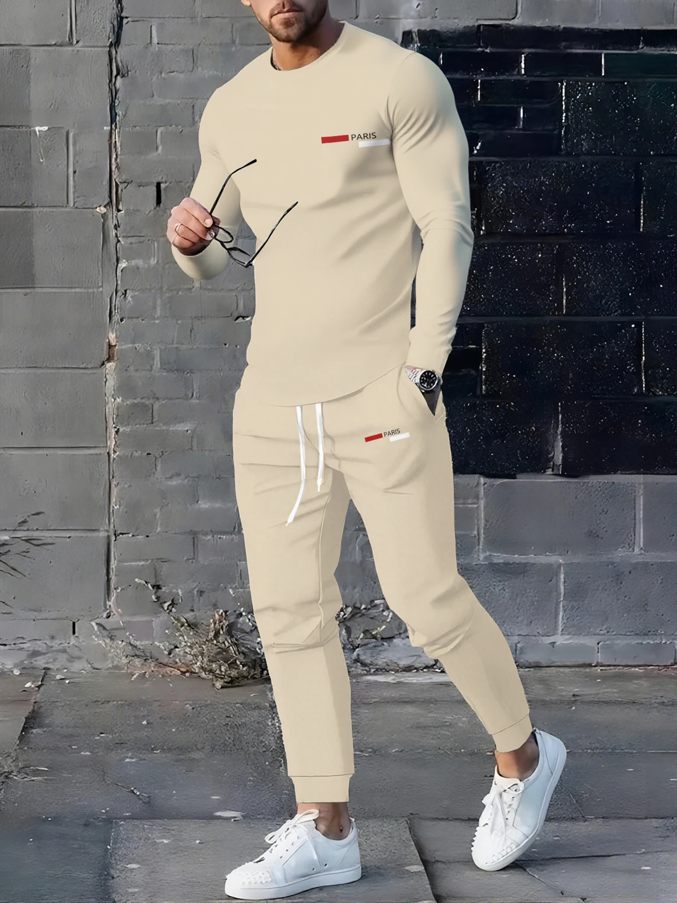 Outono inverno conjunto de duas peças para homens cordão feminino agasalho camiseta terno qualidade confortável casual pulôver moda ternos ﻿ ﻿