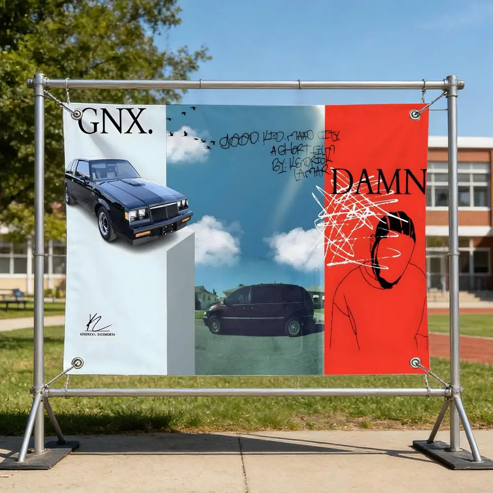 Music Modern Awarded Kendrick Lamar Flags Specialized for indoor and outdoor home decorations, outdoor camping, and bar parties
