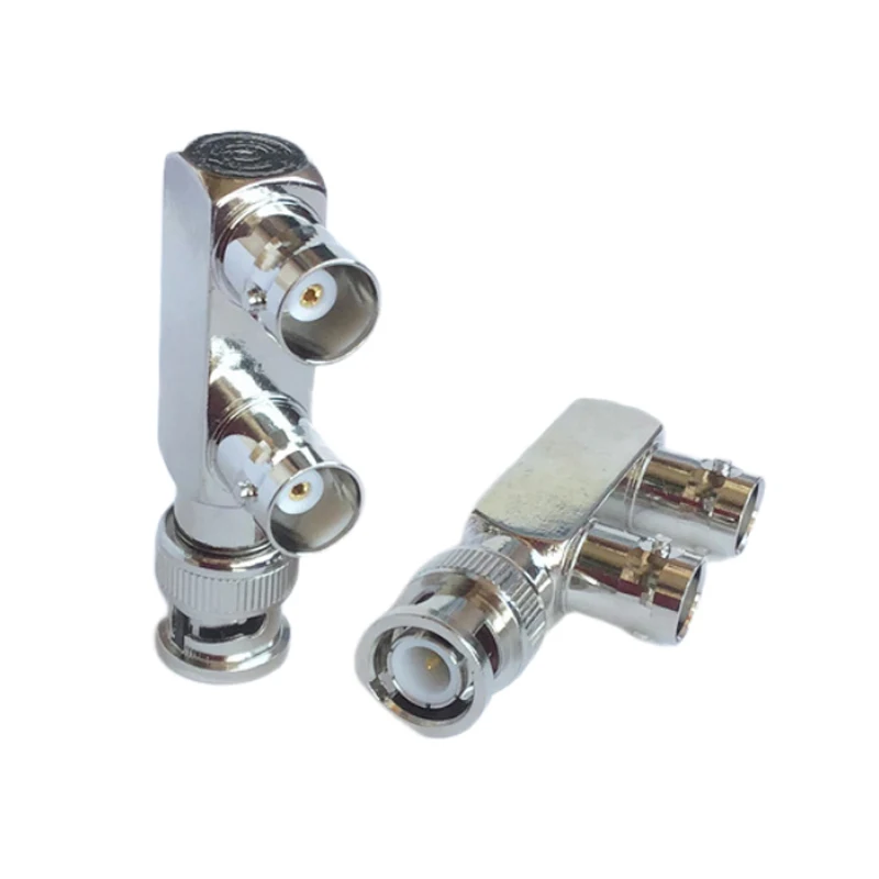 BNC-Splitter-Adapter BNC-Stecker auf Dual-BNC-Buchse F-Typ 3-Wege-Audio-RF-Koaxialstecker – Detail 4