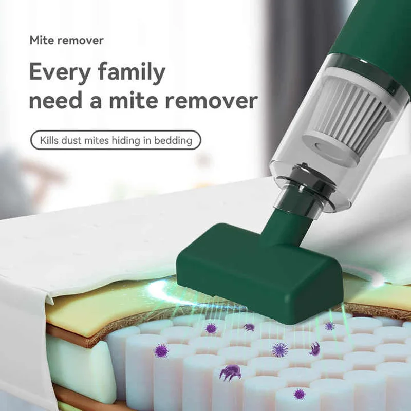 Mite Remover Vacuum Cleaner Household Handheld Portable Wireless Vacuum Cleaner Dual Purpose Mite Remover Vacuum Cleaner