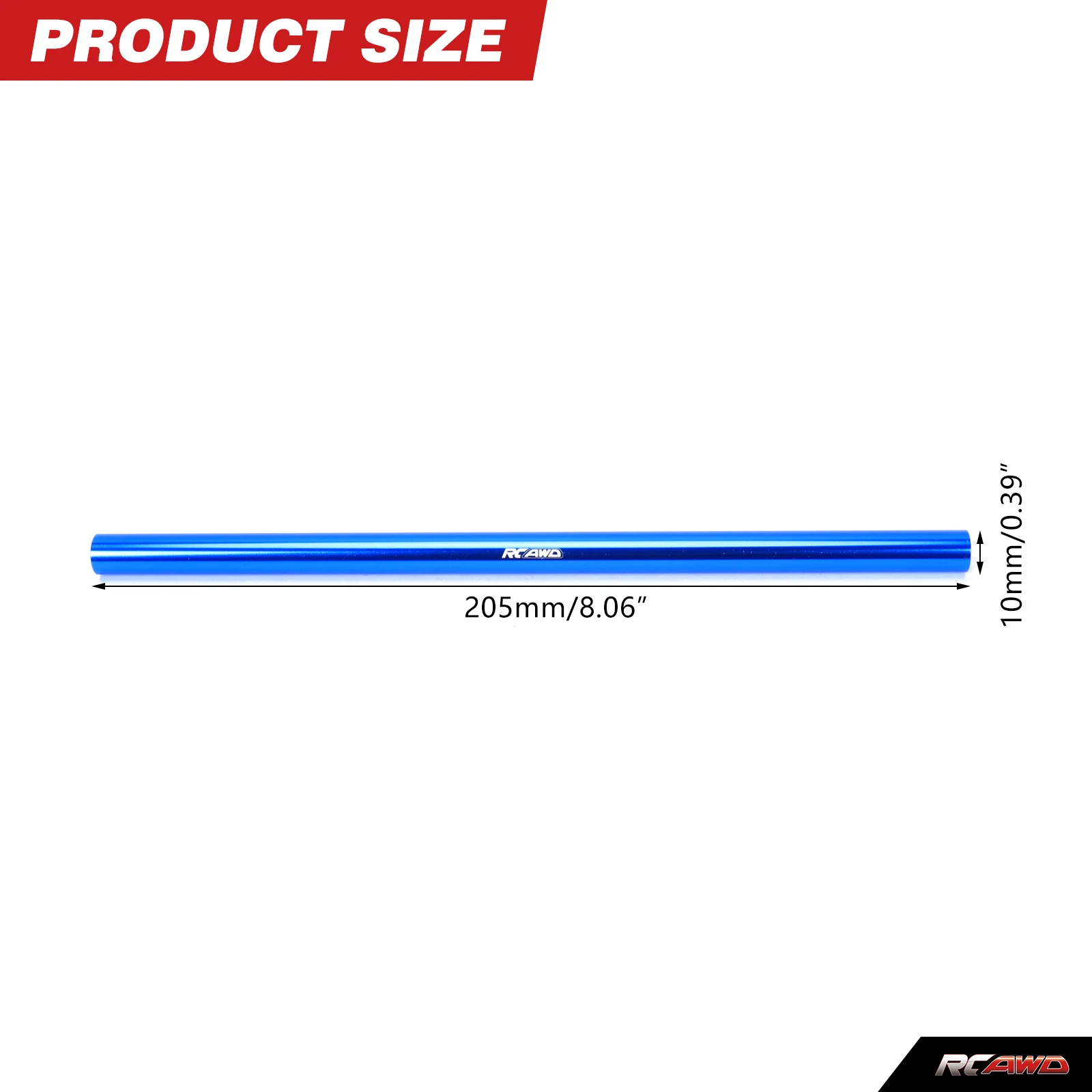 Alloy 205MM CENTER DRIVESHAFT  for 1/10 ARRMA 3s BIG ROCK/SENTON/TYPHON/Vendetta/Infraction/4S OUTCAST Upgrade Parts