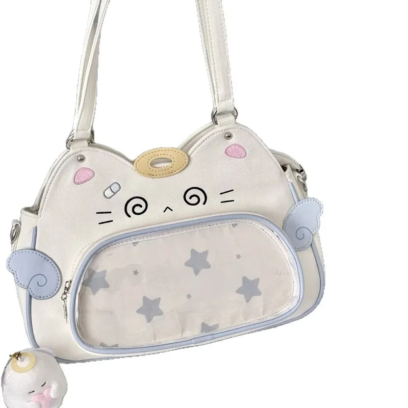 

2025 new y2k Millennium Spice Girls cute college style transparent small food amount of ita bag diagonal cross shoulder bags