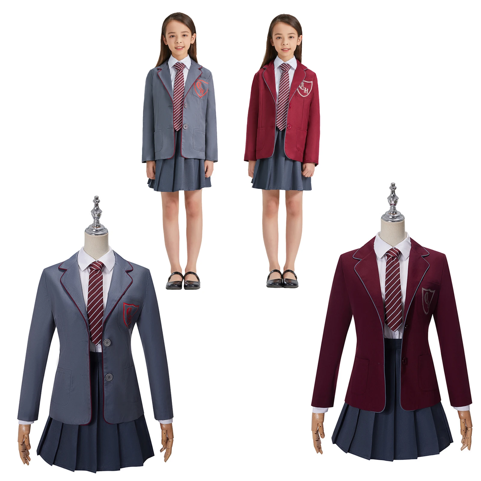 

Роальд Дал Матильда Серая Школьная Форма Косплей Костюм Девушка Женщины Детская Студенческая Униформа Плиссированная Юбка Фиолетовый Комплект Наряд на Хэллоуин