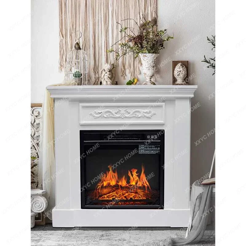 AAXL Porch Fireplace Cabinet European Villa Living Room Atomizing Decorative Fireplace Household