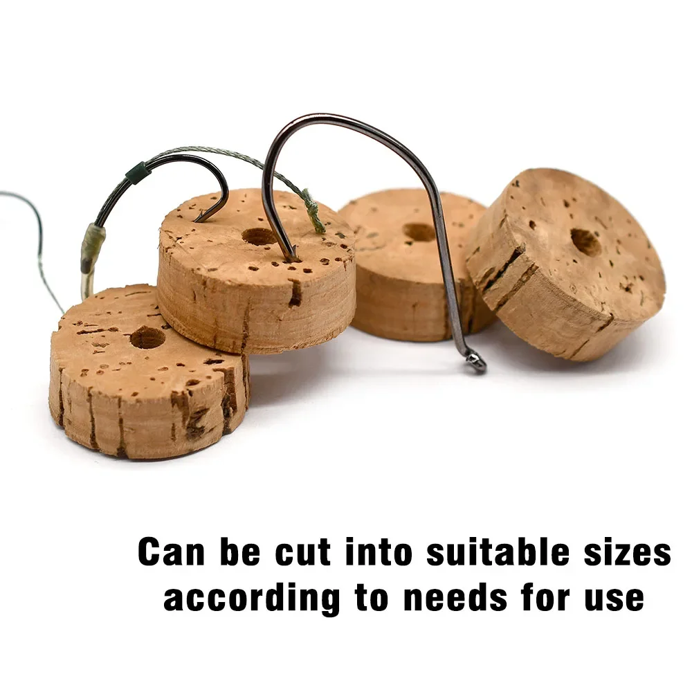 Topranc Natural Cork  End Cap for Replacement Fishing Rod Composite Cork Handle Grip and Reel Seat view 2