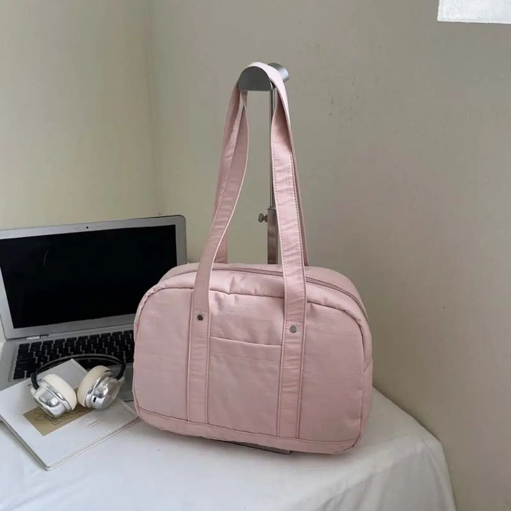 Модная женская сумка на плечо в корейском стиле, большая вместительная сумка, повседневная сумка для подмышек, однотонная простая большая сумка для путешествий