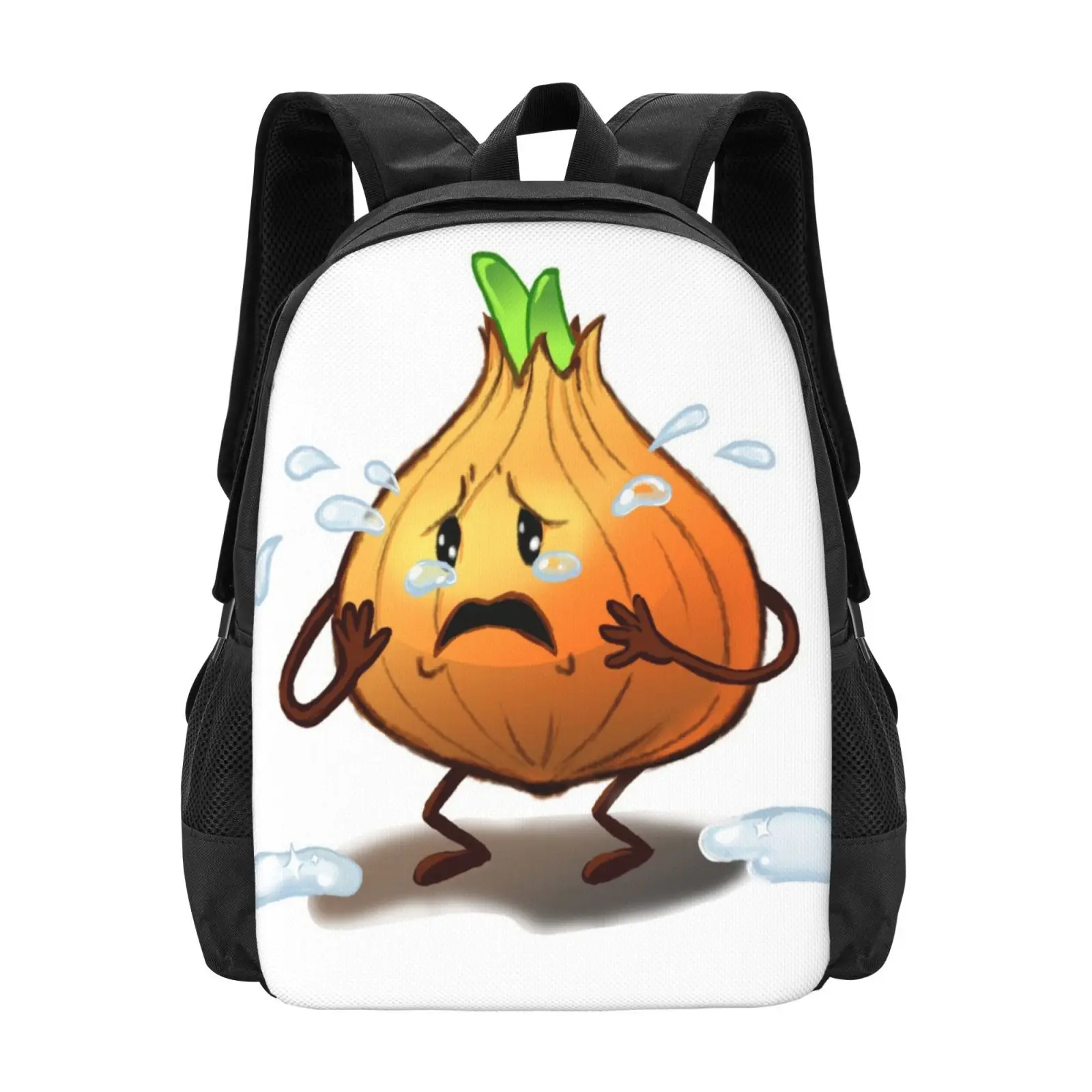 Crying Onion Hot Sale Schoolbag Backpack Fashion Bags Crying Onion Tears Food Diet Healthy Digistickie