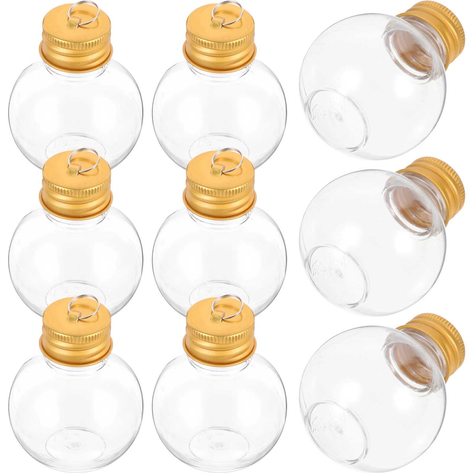 Christmas Spherical Bottle Portable Milk Bottles Drink Supply Beverage Packing Anti-leak Coffee Travel Empty Light Bulbs