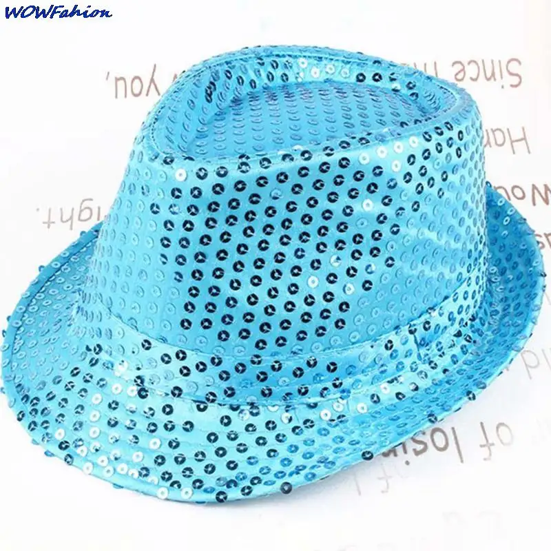 11 Colors Sequin Street Dance Korean Version Jazz Hat Solid Color Fashion Summer New Unisex Simple Performance Props Hat