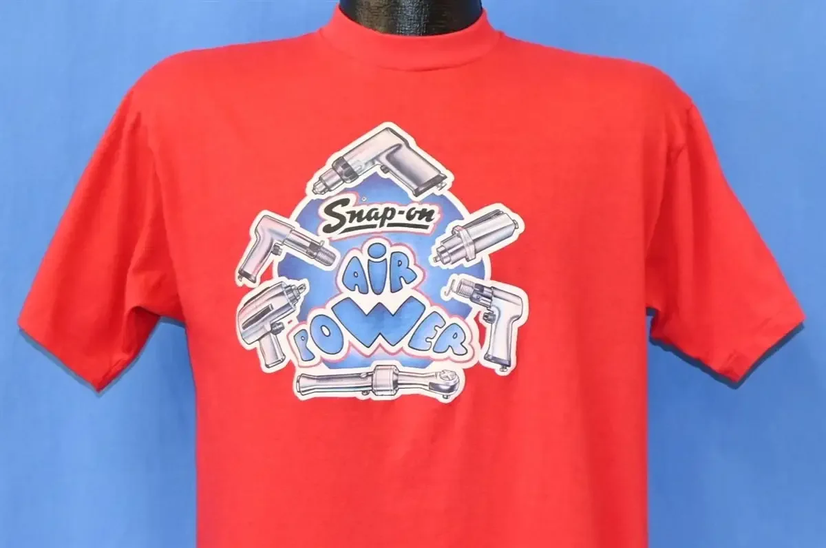70s Snap On Tools Power Drill Wrench Ratchet Iron T Shirt Medium