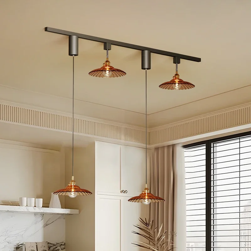 TechHPRetro Restaurant Led Pendant Lights For Living Room Dining Room Kitchen Room Decoration Indoor