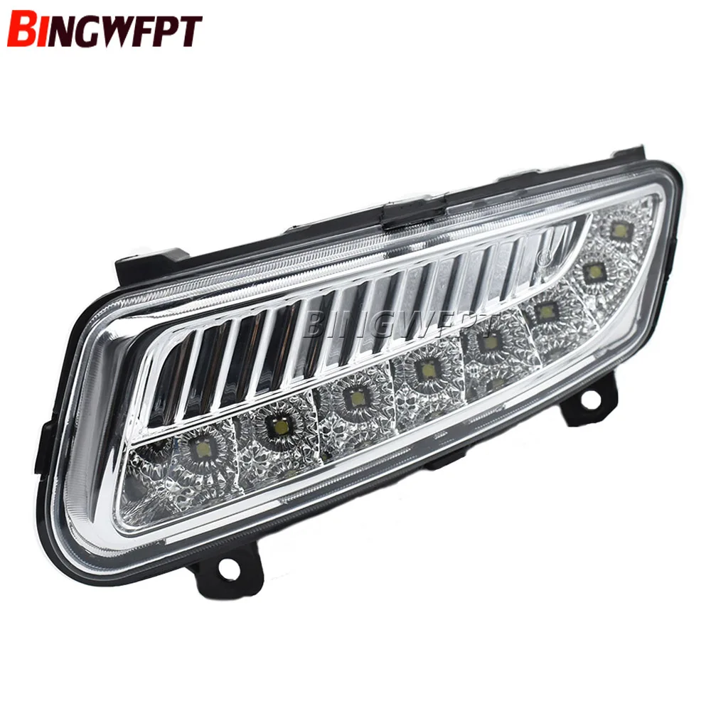 2pcs LED fog light For VW Polo 6R 2010 2011 2012 2013 2014 Front Bumper DRL Driver Lights