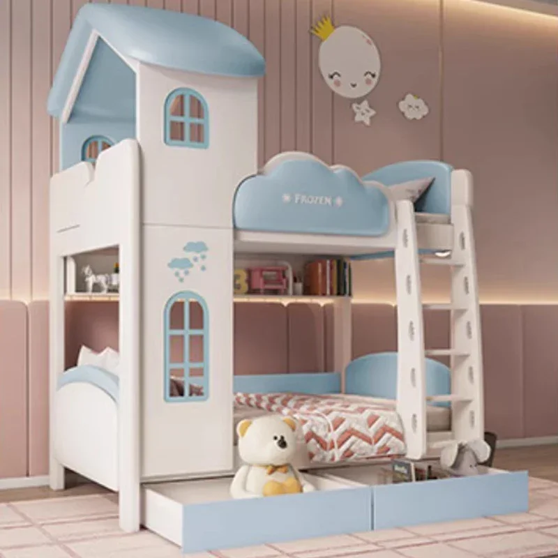 سرير الصبي للأطفال، أشياء عائلية، سرير فردي، بيرسيو بطابقين للأطفال ‌   Lіko Handrail Safety Bassinets Cribs Storage Girl