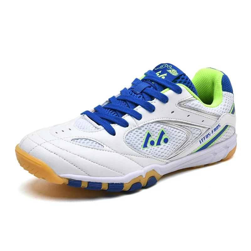 2026 Professional Table Tennis Shoes For Men And Women Sport Outdoor Man Badminton Fitness Sneakers In Green And Blue Big Size