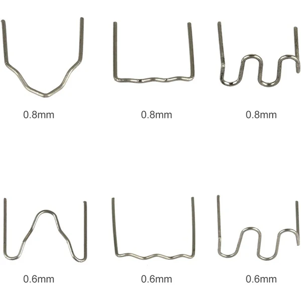 AD23-1200Pcs grampos de grampeador quente para reparo de soldador de plástico derreter máquina de solda a quente ferramenta de reparo de carro de pára-choques de soldagem, 6 tipos