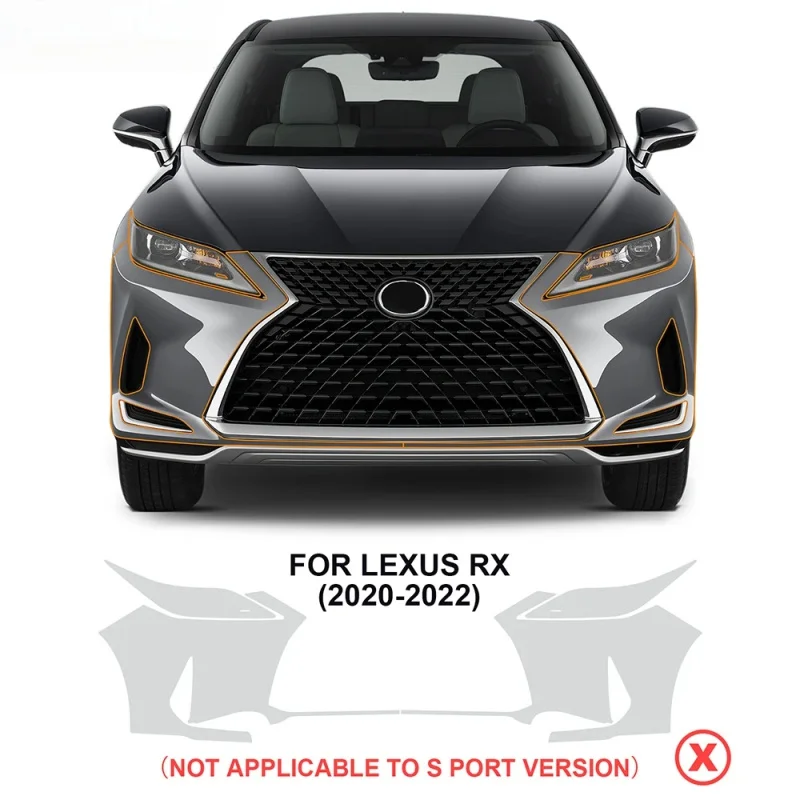 PPF TPU for Lexus RX 2020 2021 2022 Precut Paint Protection Film Car Body Clear Bra TPU Transparent Anti Scratch 8.5mil