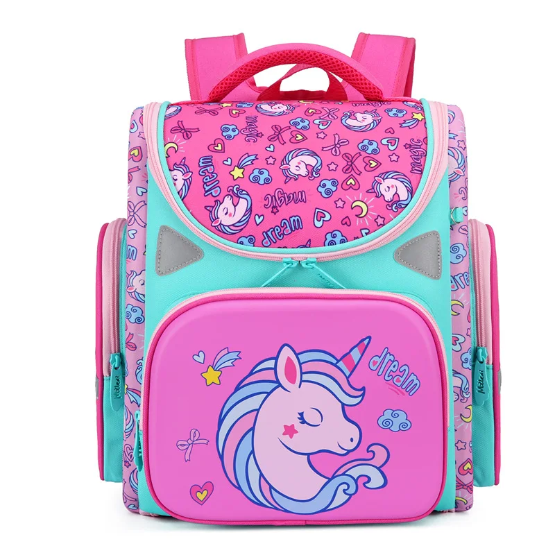 Orthopedic Children School Bags For Boys Top-Quality Primary School Backpacks1-3 grade Kids Backpacks Shell 3D Backpack Girls