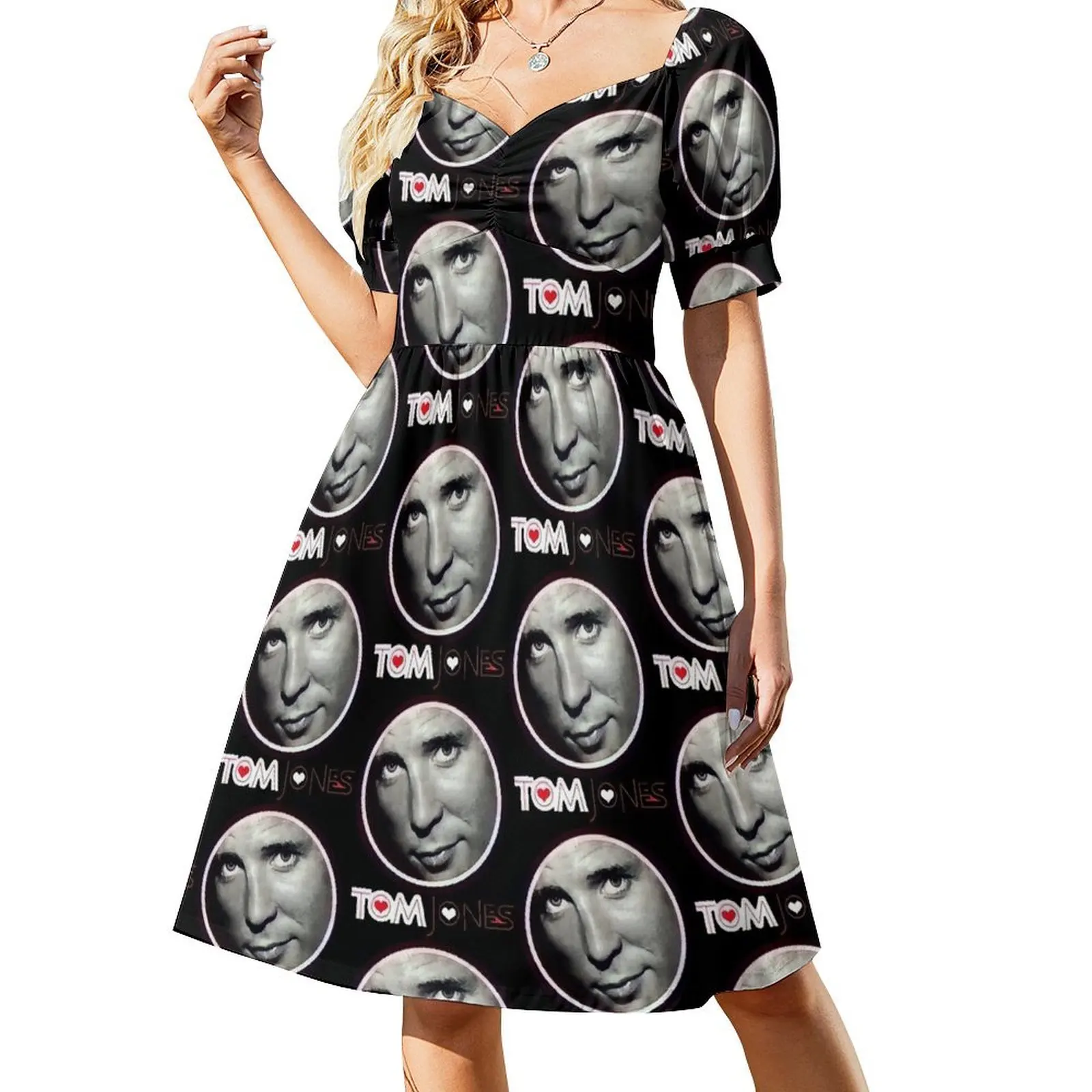 

Tóm jónés Short-Sleeved Dress luxury dresses dresses for women 2025 Dress for pregnant women loose women's dress