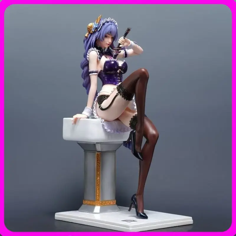 

42cm Genshin Impact Raiden Shogun Figure Bath Scene Anime Game Pvc Collectible Model Statue Large Size Beauty Girl Figurine For