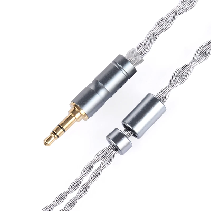 Koceta Posrebrzany Kabel IEM do Naprawy, Kabel HIFI 3.5mm 4.4mm, 1.2m, Kabel do Przewodów Słuchawkowych do HD201K420 Y30, Kabel do Konserwacji i Wymiany