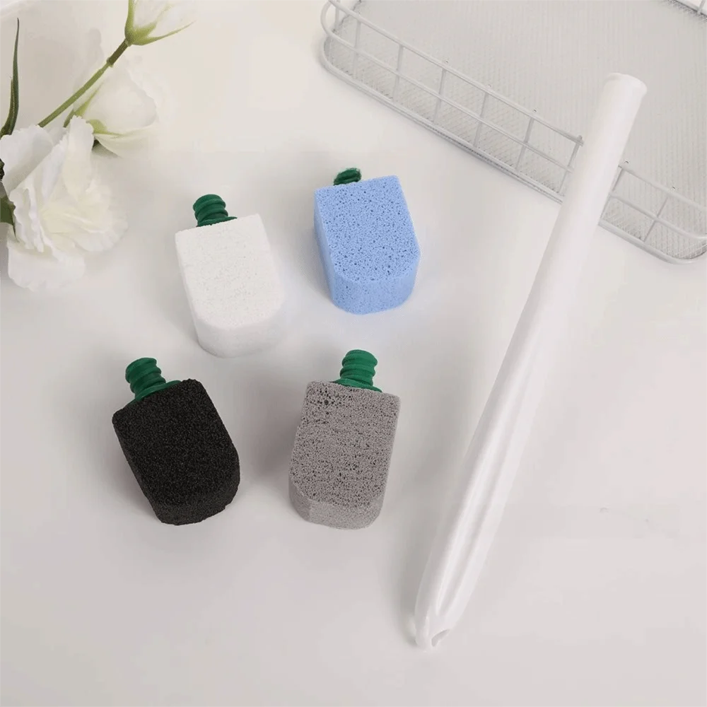 1set（11pcs）/bag Long Handle Extended Handle Pumice Brush Pumice Stone Glass Powder Hanging Pumice Brush Effective Cleaning