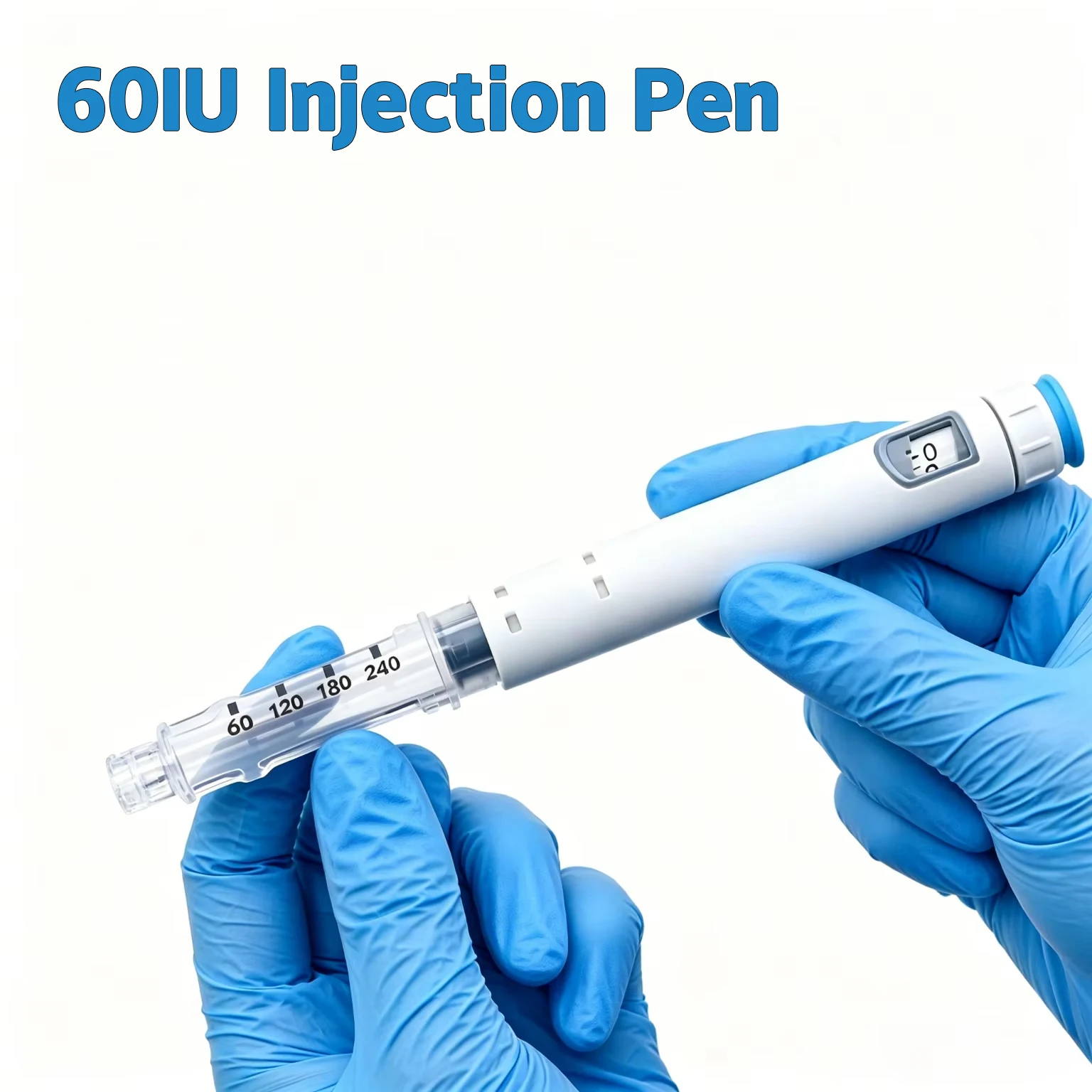 10Pack 3ml 60U Colorful Portable Self-Injector Peptide & Insulin Magic Pen Disposable Adjustable Empty Rotary Push for Diabetes