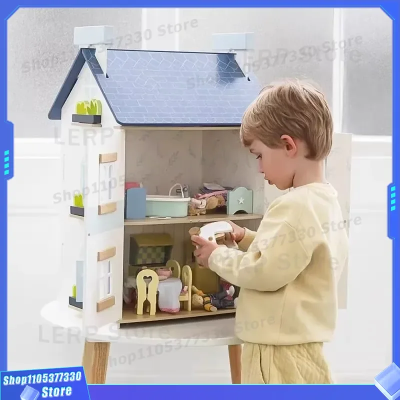 Luxury Villa Doll House for Kids Creative Playhouse Set Dream Palace Cabin Children Birthday Gift Toy Creative Dream Palace