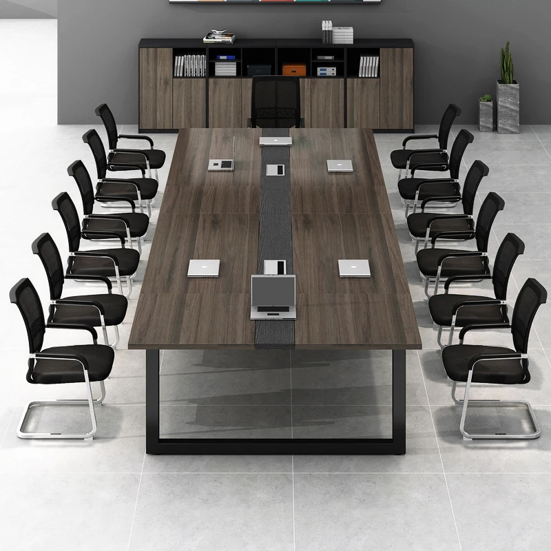 HYZ88 Modern Office Furniture Desk Set Conference Room Desk Boardroom Table Meeting Table Conference Tables and Chairs