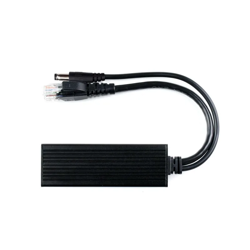 Divisor PoE Gigabit industrial, opções para porta de saída de energia tipo C/CC 5V 5A, chip de controle MPS integrado, mais seguro e mais estável