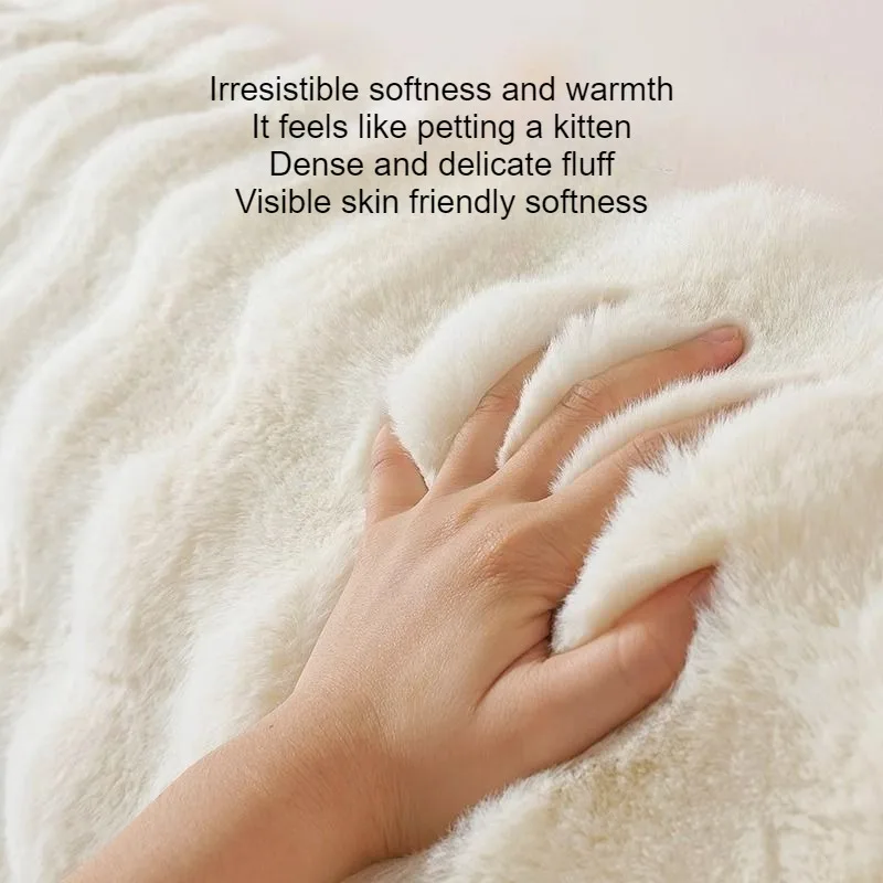 Thicken Plush Bed Headboard Cover Solid Color Soft Faux Fur Elastic Bed Head Cover Anti-Dust Bed Back Protector Cover - view 5