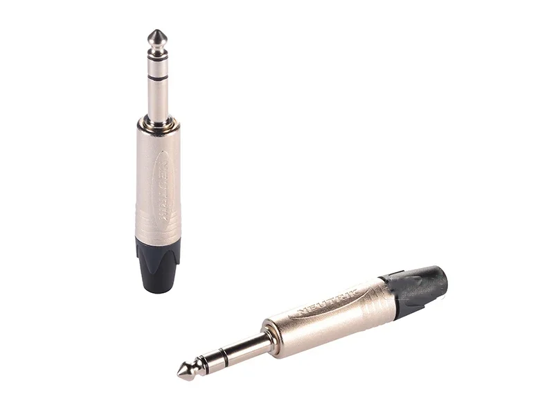 Schweiz NEUTRIK NP3X 3 pol rechten winkel 1/4 "6,35mm 6,5 stereo sound gold-überzogene stecker gerade winkel