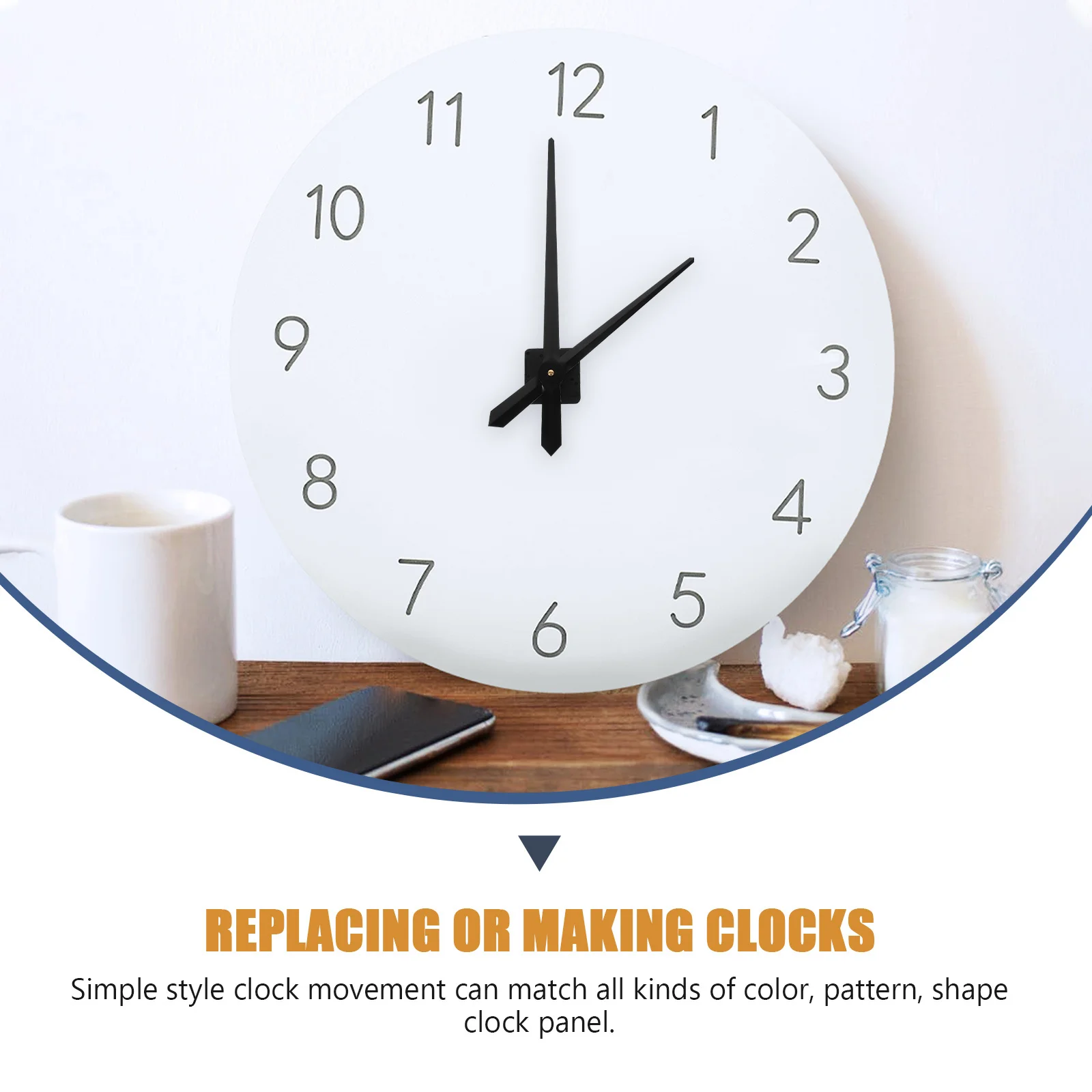 

1 set 1 Set Kit High Torque Replacement For Diy Wall Repair Durable Clock Movement Durable Mechanism Home Clock Parts Set