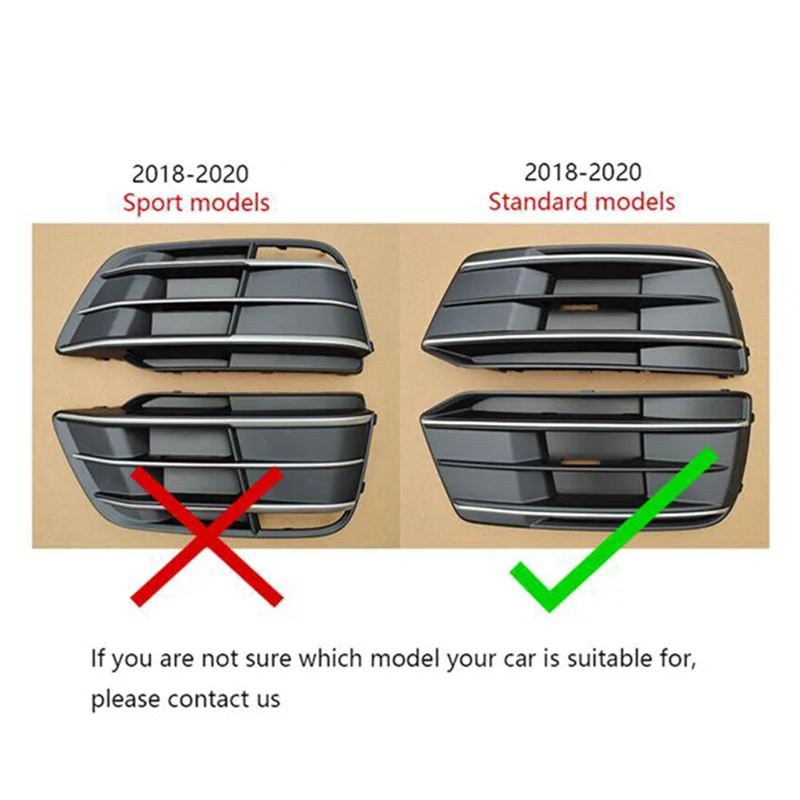 Driver Side Car Front Bumper Fog Light Lamp Grille Cover Trim 80D807679E For Q5 SQ5 2018 2019 2020