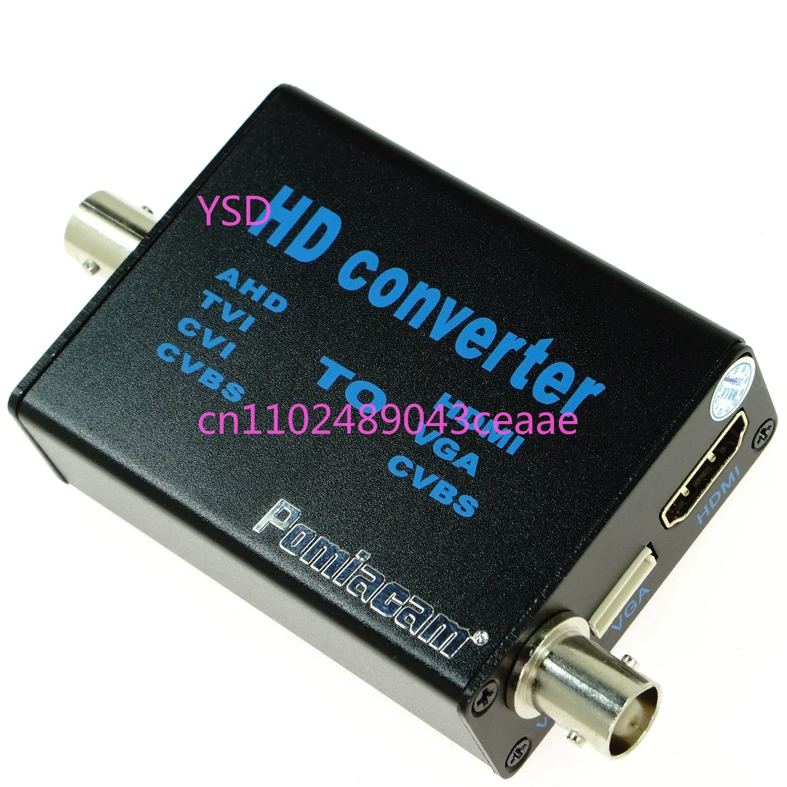 

AHD To HDMI Signal Converter Vga Hdmi 720p 960p 1080p Ahd Tvi Cvi Cvbs Signal 4-in-1 Video Converter Support To BNC Cable
