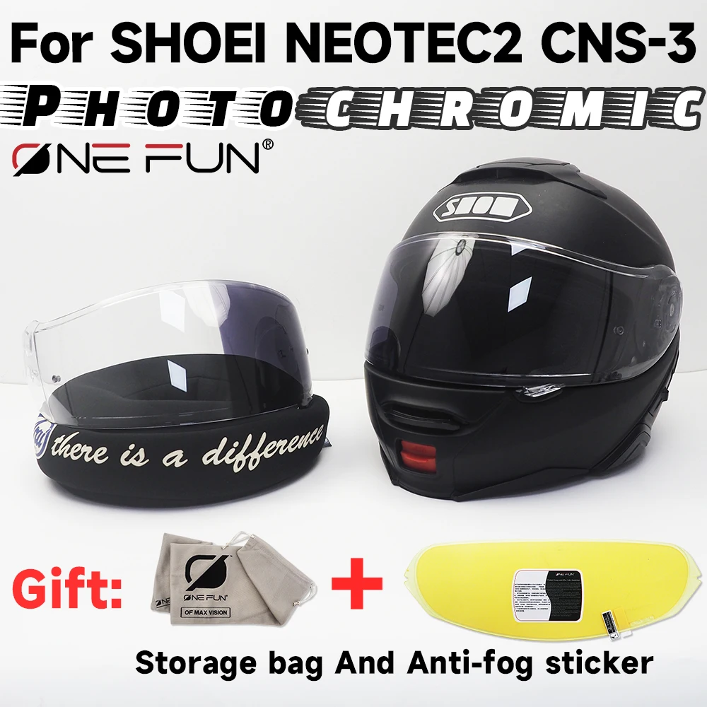 Photochromic Visor for SHOEI NEOTEC3 CNS-3C Helmet Visor Replacement,Windshield Lens,Uv-Protected
