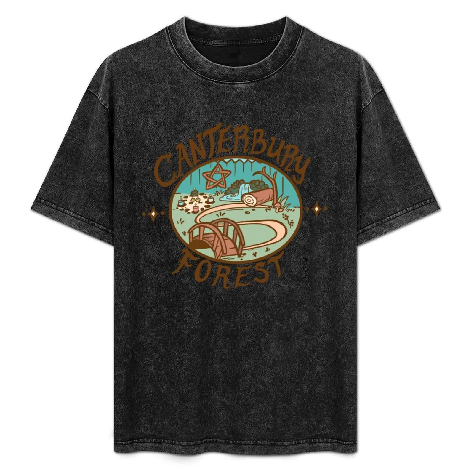 

Canterbury Forest T-Shirt man t shirt heavy cotton t shirt men 100% cotton luxury brand T-Shirt