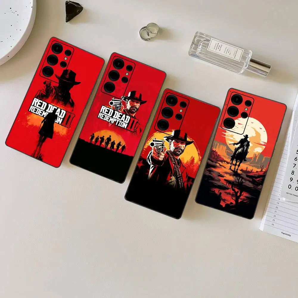 Game TV-Red-Dead-Redemption 2 Phone Case For Samsung S 24 fe 25 Ultra plus 20 lite 21 30 22 23 24 22 Ultra 5G Fundas