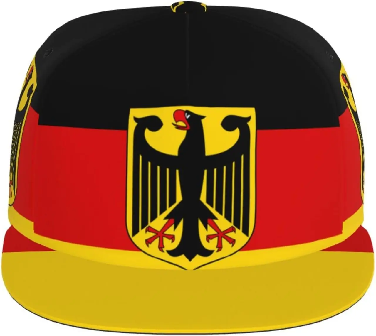 Germany Flag Baseball Cap Men Women Germany Hat Adjustable German Flag Printed Snapback Flat Bill Baseball Hat