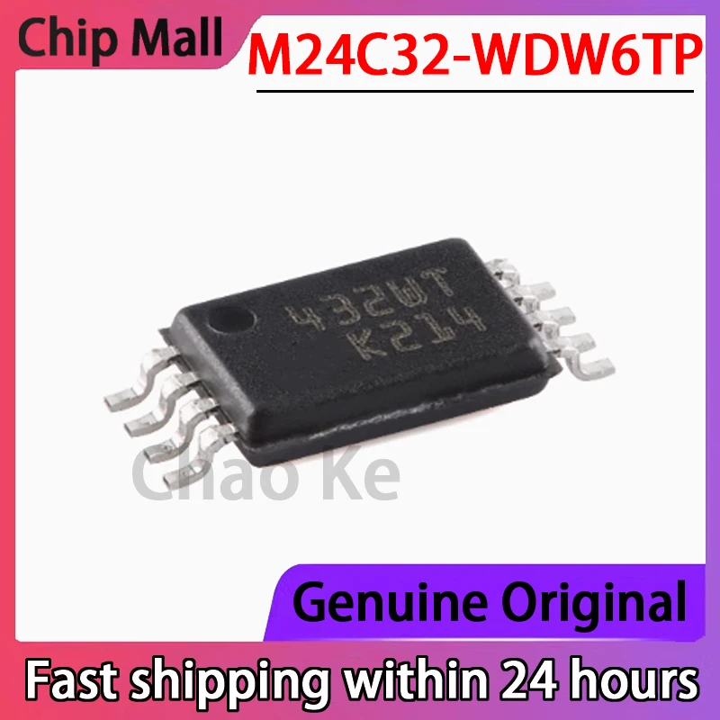 

10PCS M24C32-WDW6TP Patch TSSOP-8 32 Kbit Serial I2C Bus EEPROM