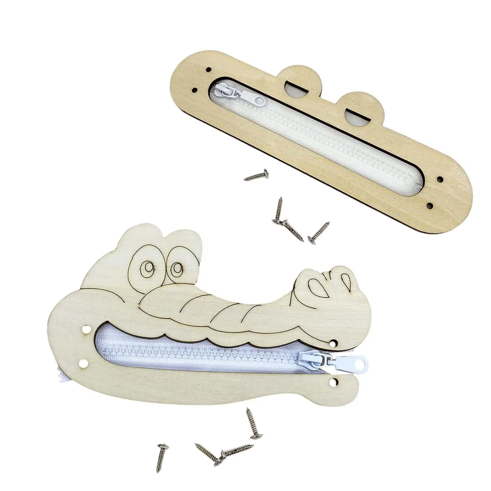 Tablica Manipulacyjna DIY Materiały Edukacyjne Gra na Zamek Rozwój Motoryki Małej Drewniana Zabawka Rękodzielnicza dla Niemowląt Chłopców i Dziewczynek Dzieci