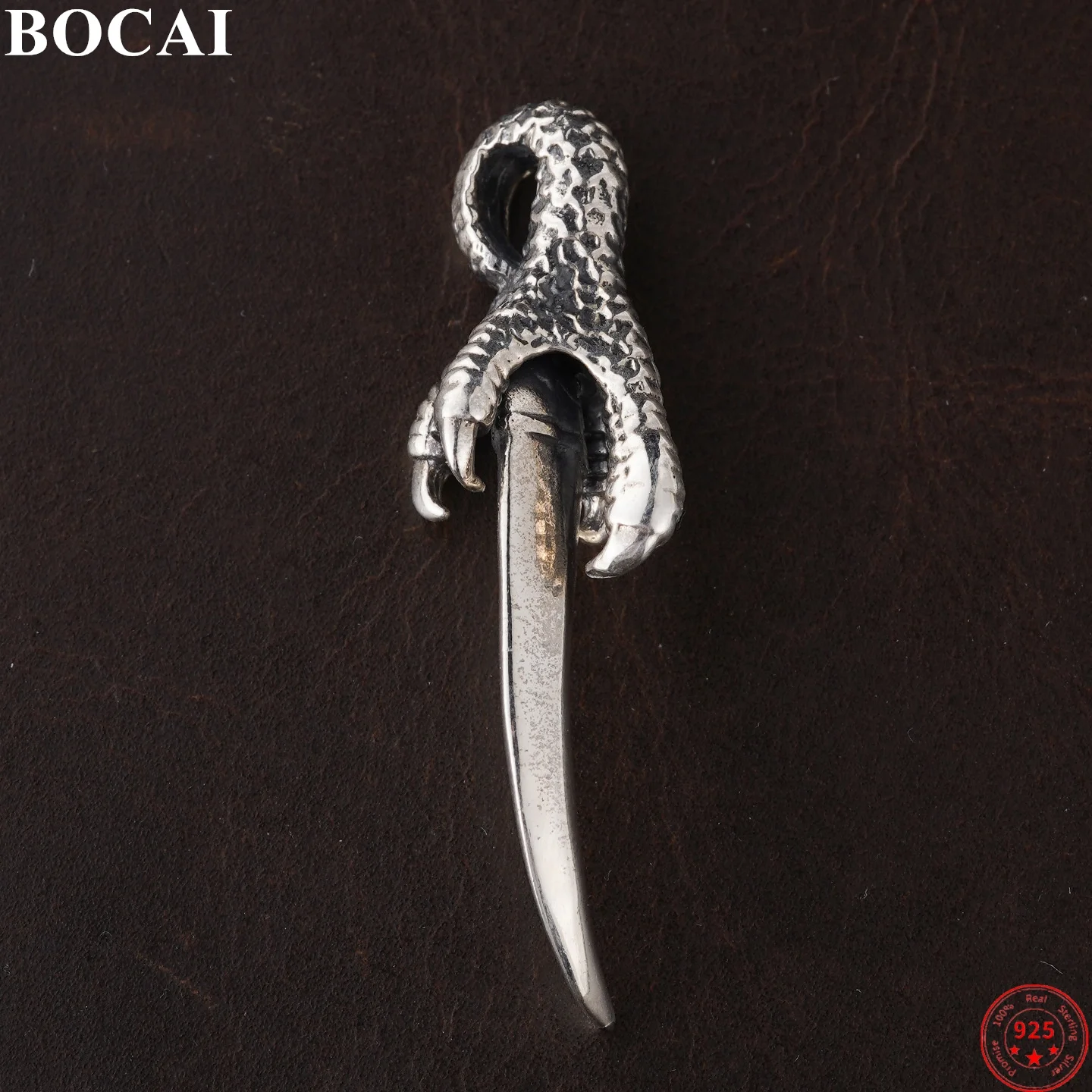 

BOCAI S925 Подвески из стерлингового серебра для женщин и мужчин Ретро Kampilan Коготь дракона Очаровательный амулет Модные ювелирные изделия в стиле панк оптом