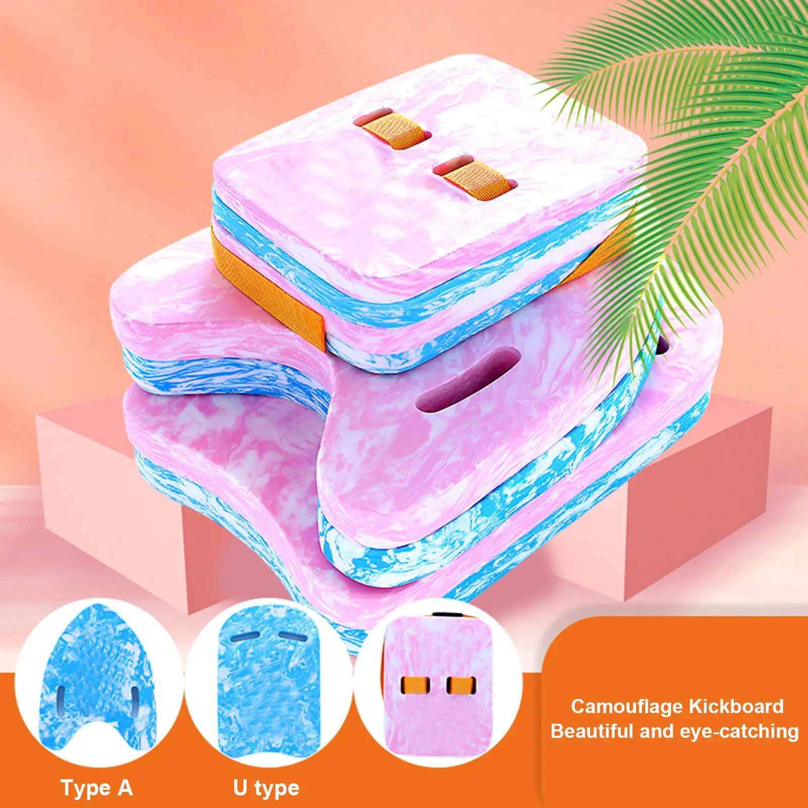 

2/4 Layers Adult Kids Swimming Safety Buoyancy Training Belt Back Float EVA Foam Board Durable Swimming Training Aid Plate Board