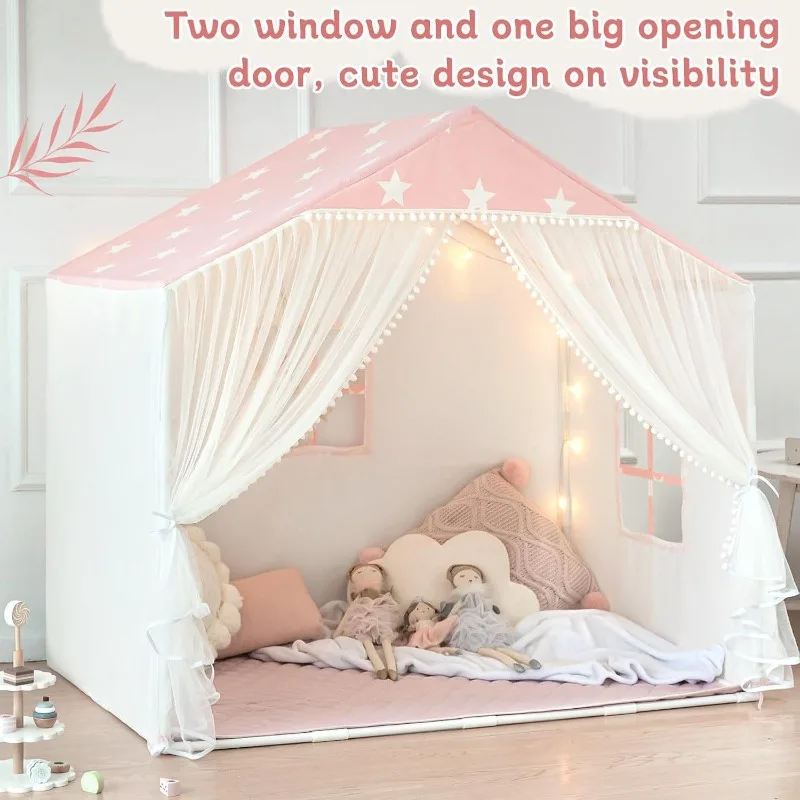 Tent indoor girl princess castle household small house outdoor play house separate bed