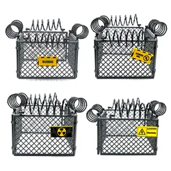 Building blocks DIY sign protective mesh building blocks Chicken wire spring military fence scene MOC accessories